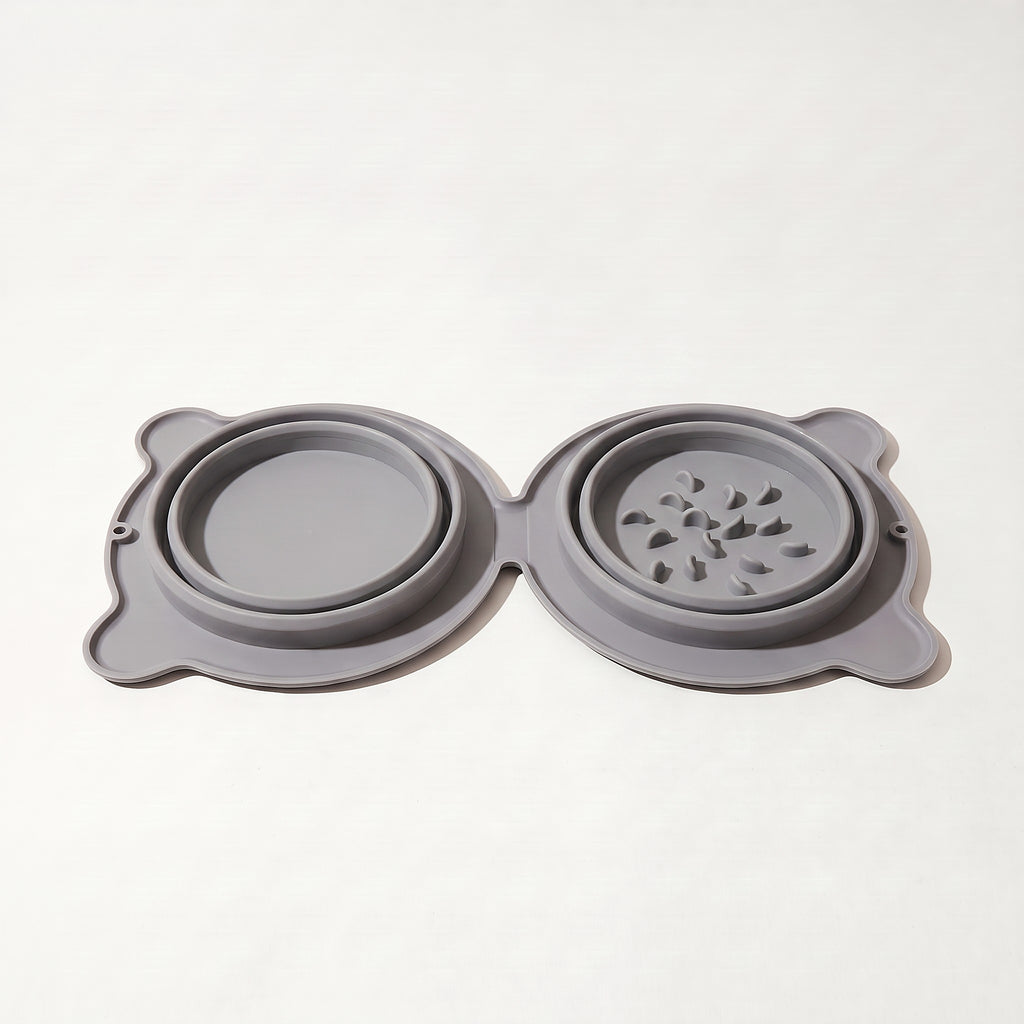 Double bowl folded flat