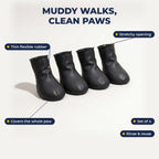 Paw cover features: stretchy opening, thin flexible rubber, covers the whole paw