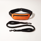 Orange hands-free waist belt with bungee leash