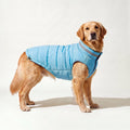 Reversible winter dog jacket in blue