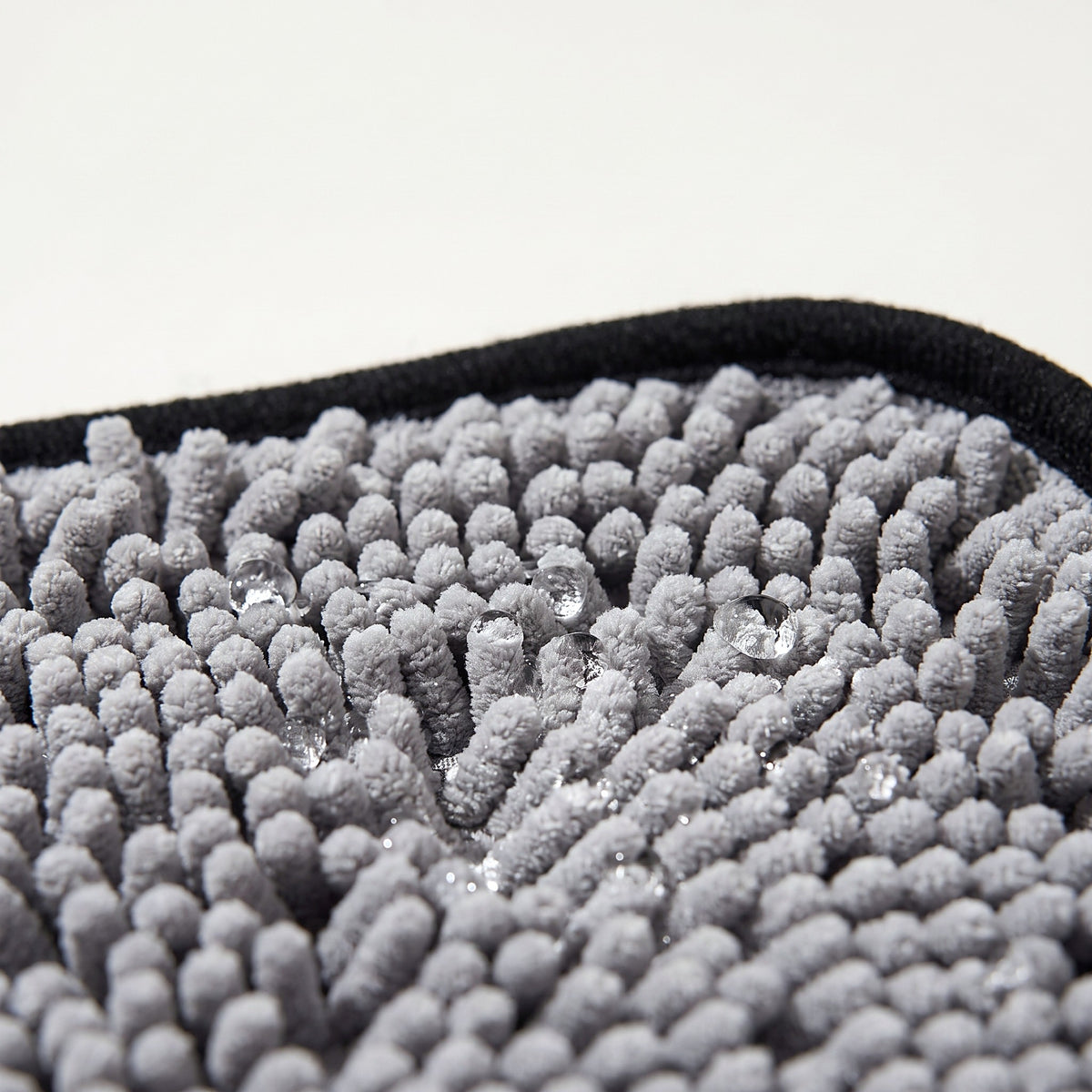 Absorbent chenille loops close-up