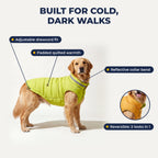 Jacket features infographic